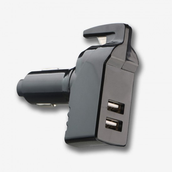 3 in 1 USB Car Charger Seat Belt Cutter Emergency Hammer Glass Window Breaker