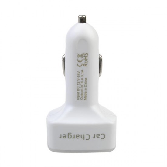 4 In 1 Car Charger Vehicle Voltage Ammeter With Double 3.1A USB Output 4 In 1 Car Charger Vehicle Voltage Ammeter With Double 3.1A USB Output
