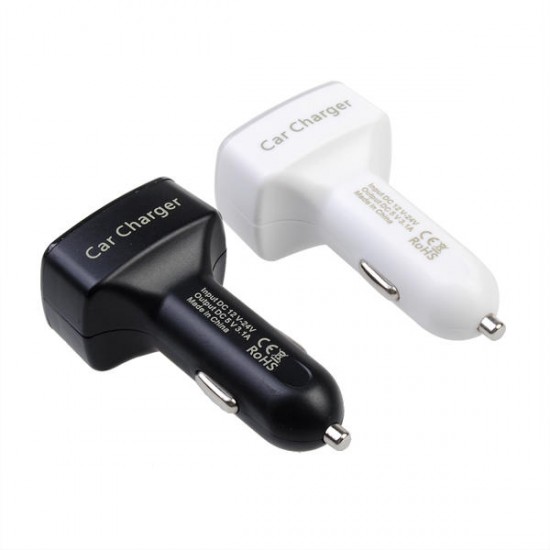 4 In 1 Car Charger Vehicle Voltage Ammeter With Double 3.1A USB Output 4 In 1 Car Charger Vehicle Voltage Ammeter With Double 3.1A USB Output