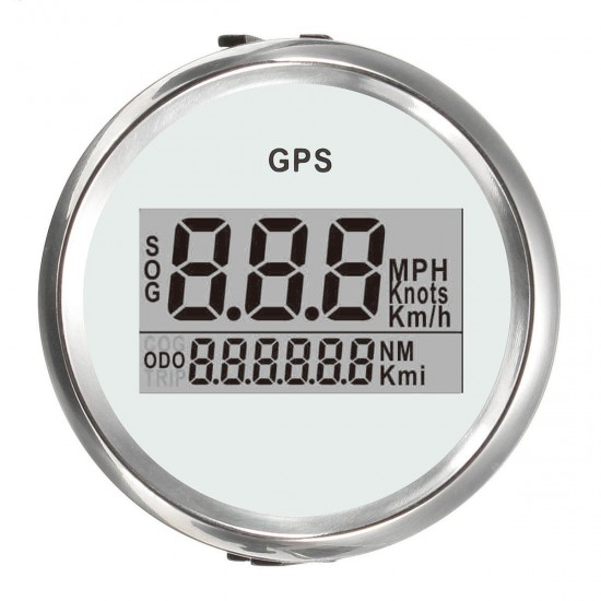 4 Types Auto Gauge Digital GPS Speedometer 52mm Speed Odometer Speed Chart