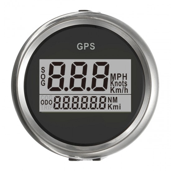 4 Types Auto Gauge Digital GPS Speedometer 52mm Speed Odometer Speed Chart