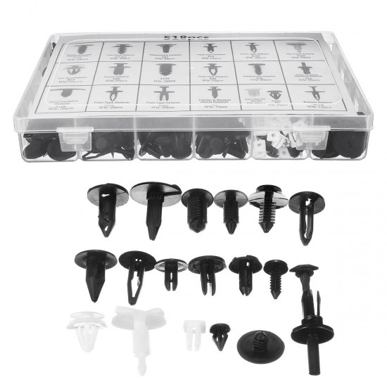 550PCS Car Trim Body Clips Kit Rivet Retainer Door Panel Bumper Plastic Car Fastener Clip 550PCS Car Trim Body Clips Kit Rivet Retainer Door Panel Bumper Plastic Car Fastener Clip