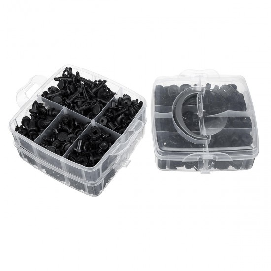 630Pcs /Set 16 Kinds With Spanner Plastic Car Body Push Pin Rivets Bumper Repair Kits Fastener Expansion Rivet Clips