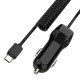 Android Micro Interface 2.4A USB Fast Charge Car Charger with 1.5 Meters Spring Line