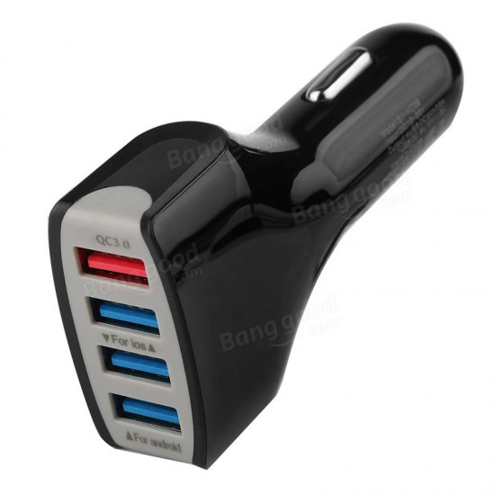 Fast Charging 4 USB Port Car Charger Adapter for Cellphone And Tablet Fast Charging 4 USB Port Car Charger Adapter for Cellphone And Tablet
