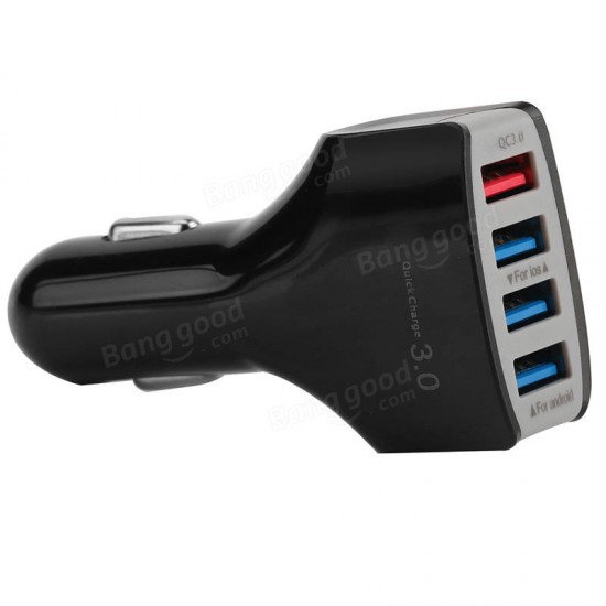 Fast Charging 4 USB Port Car Charger Adapter for Cellphone And Tablet Fast Charging 4 USB Port Car Charger Adapter for Cellphone And Tablet