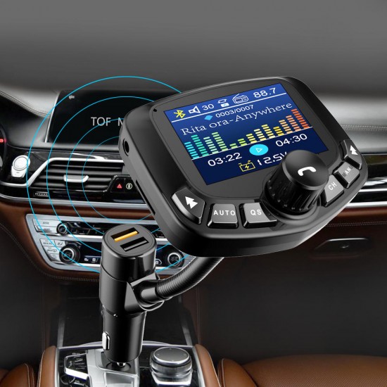 Auto Scan bluetooth TFT Color Display Car MP3 FM QC3.0 Charger Auto Scan bluetooth TFT Color Display Car MP3 FM QC3.0 Charger