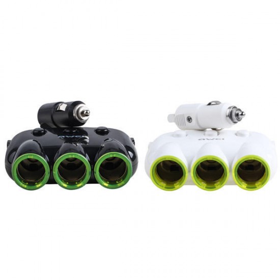 C-3S 120W 3 Way Charger Socket Splitter Car Charger Cigarette Lighter Adapter C-3S 120W 3 Way Charger Socket Splitter Car Charger Cigarette Lighter Adapter