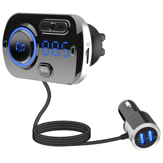 BC49BQ QC3.0 Fast Car Charger Voice Control bluetooth Handsfree MP3 Player Digital Lights BC49BQ QC3.0 Fast Car Charger Voice Control bluetooth Handsfree MP3 Player Digital Lights