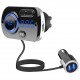 BC49BQ QC3.0 Fast Car Charger Voice Control bluetooth Handsfree MP3 Player Digital Lights