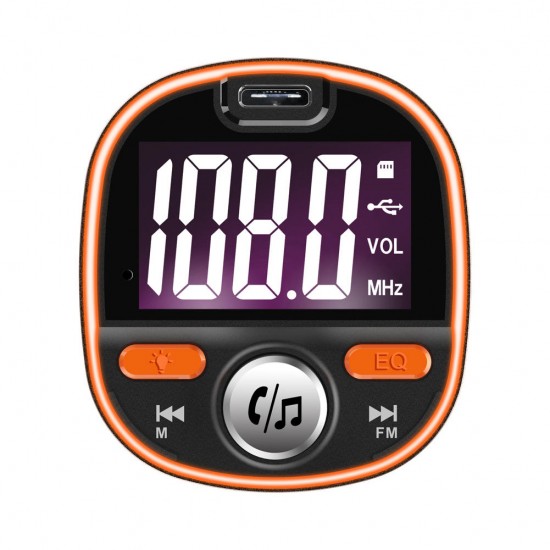 BC53 QC3.0 Fast Car Charger bluetooth MP3 Player FM Transmitter Colorful Atmosphere Light Display BC53 QC3.0 Fast Car Charger bluetooth MP3 Player FM Transmitter Colorful Atmosphere Light Display