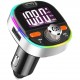 BC53 QC3.0 Fast Car Charger bluetooth MP3 Player FM Transmitter Colorful Atmosphere Light Display