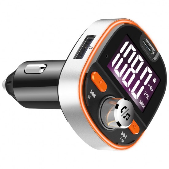 BC53 QC3.0 Fast Car Charger bluetooth MP3 Player FM Transmitter Colorful Atmosphere Light Display BC53 QC3.0 Fast Car Charger bluetooth MP3 Player FM Transmitter Colorful Atmosphere Light Display