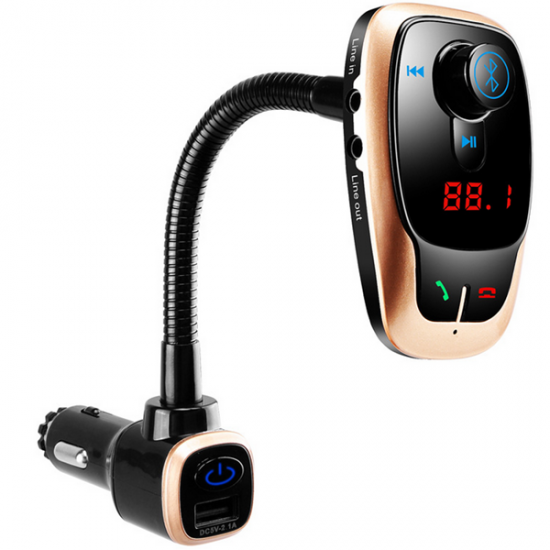 BL106 Car Kit Hands Free MP3 Play FM Transimittervs Dual Usb Charger with bluetooth Function