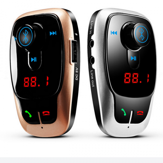 BL106 Car Kit Hands Free MP3 Play FM Transimittervs Dual Usb Charger with bluetooth Function