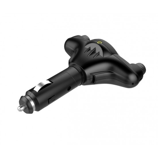 BT08 Big Eyes Double Head bluetooth 180° Rotation Car Charger BT08 Big Eyes Double Head bluetooth 180° Rotation Car Charger