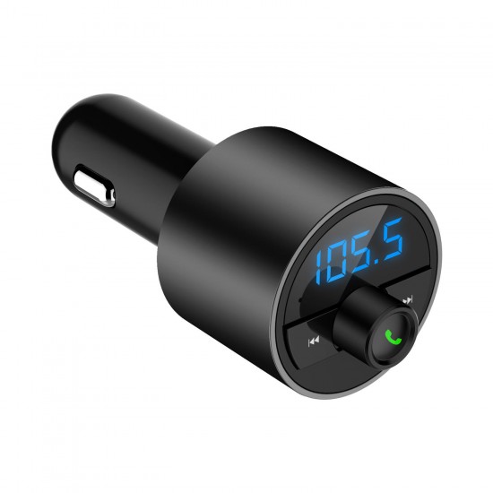 BT56 Multifunction Wireless Car FM Transmitter Dual USB QC3.0 Quick Car Charger