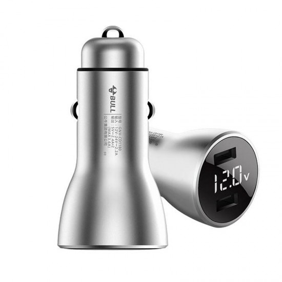 GNV-USCD1180 Digital Display 5V 3.6A Metal Dual USB Dual Interface Car Charger GNV-USCD1180 Digital Display 5V 3.6A Metal Dual USB Dual Interface Car Charger