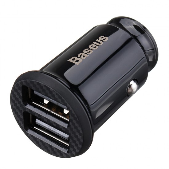 Mini Dual USB Port Smart Car Charger 5V 3.1A Fast Charging Adapter