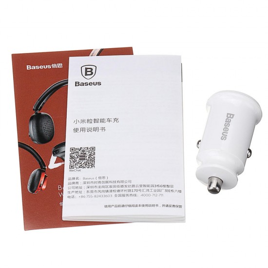 Mini Dual USB Port Smart Car Charger 5V 3.1A Fast Charging Adapter Mini Dual USB Port Smart Car Charger 5V 3.1A Fast Charging Adapter