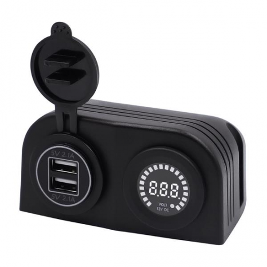 CS-489H1 4.2A Dual Usb Car Charger Color Screen Volt Meterr Battery Voltage Detection CS-489H1 4.2A Dual Usb Car Charger Color Screen Volt Meterr Battery Voltage Detection