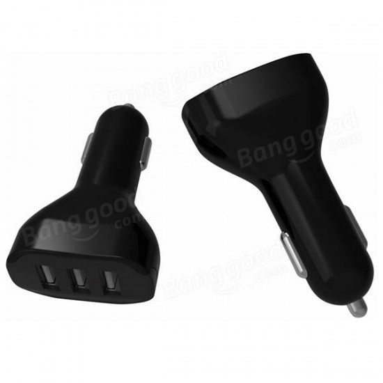 Car Charger 3 Port Three USB iPHone iPad Labtop Current Adapter 5V 5.2A 26W