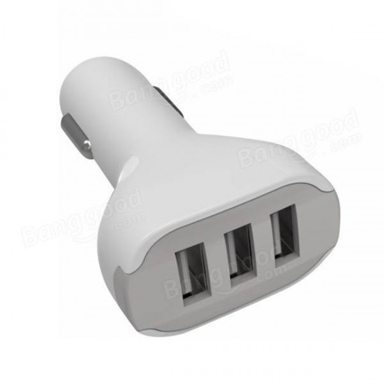 Car Charger 3 Port Three USB iPHone iPad Labtop Current Adapter 5V 5.2A 26W Car Charger 3 Port Three USB iPHone iPad Labtop Current Adapter 5V 5.2A 26W