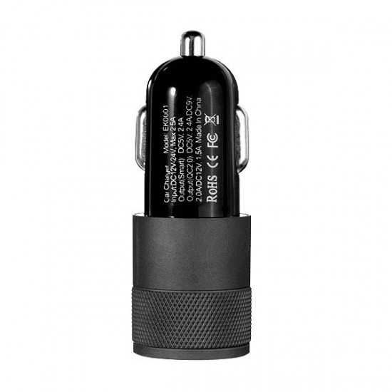 Car Charger Fast Charge Dual Usb Multifunctional Aluminum Alloy Car Charger Car Charger Fast Charge Dual Usb Multifunctional Aluminum Alloy Car Charger