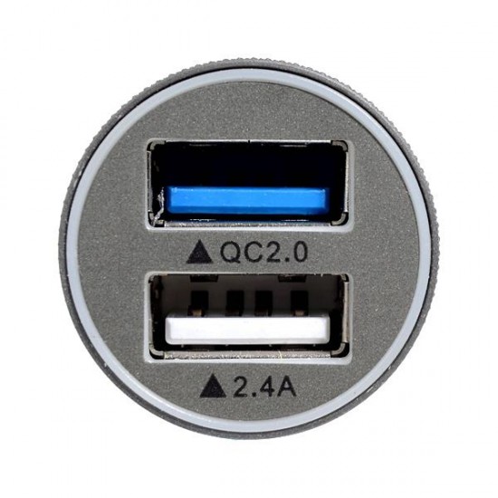 Car Charger Fast Charge Dual Usb Multifunctional Aluminum Alloy Car Charger Car Charger Fast Charge Dual Usb Multifunctional Aluminum Alloy Car Charger