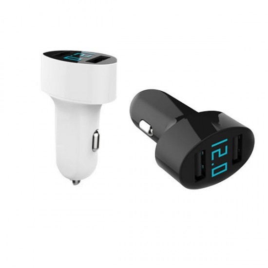 Car Dual Charger with Voltage Display Intelligent USB Output Car Dual Charger with Voltage Display Intelligent USB Output