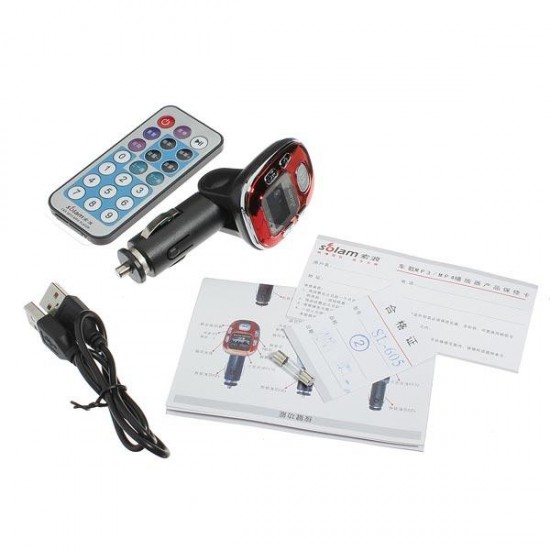 Car FM Transmitter MP3 Media Player SL-605 12V Cigarette Lighter 2GB