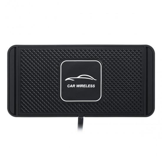 Car Wireless Charger Pad With Anti Skid Rubber Base