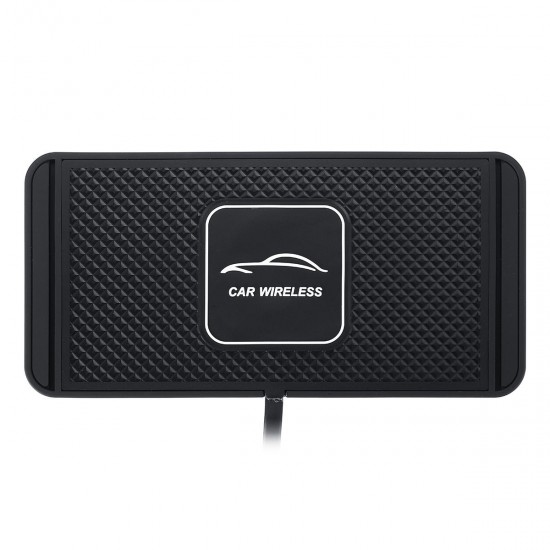 Car Wireless Charger Pad With Anti Skid Rubber Base Car Wireless Charger Pad With Anti Skid Rubber Base