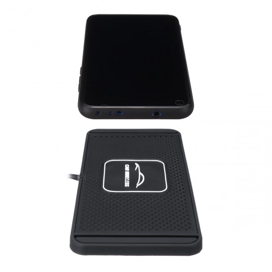 Car Wireless Charger Pad With Anti Skid Rubber Base Car Wireless Charger Pad With Anti Skid Rubber Base