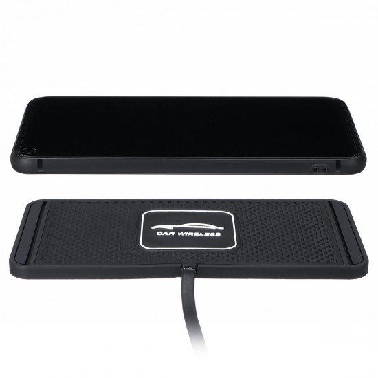 Car Wireless Charger Pad With Anti Skid Rubber Base Car Wireless Charger Pad With Anti Skid Rubber Base