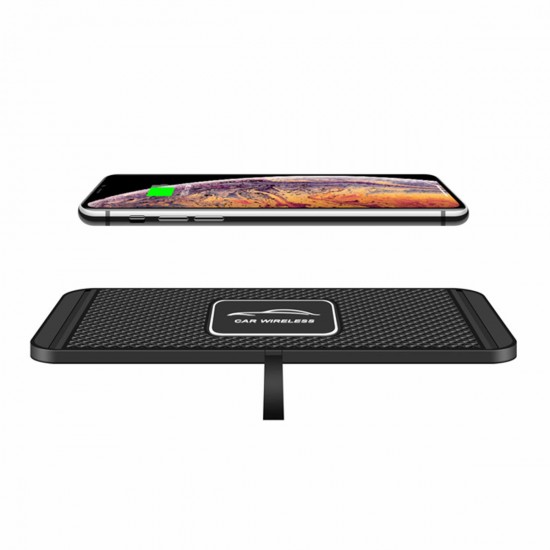 Car Wireless Charger Pad With Anti Skid Rubber Base