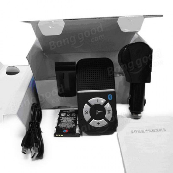 Car Wireless V3.0 Hands-Free Speaker Car Kit + Car Charger