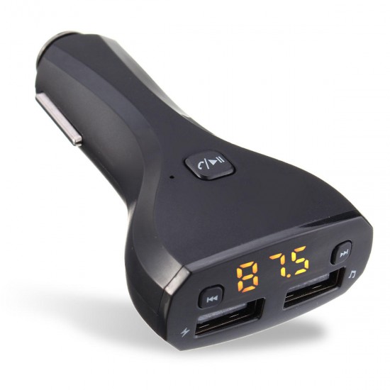 Car bluetooth FM Transmitter Wireless Radio Adapter Dual USB Charger MP3 Player