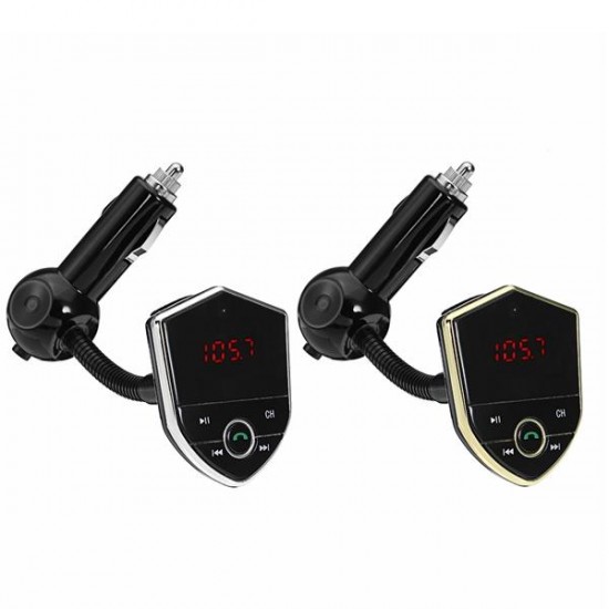 Car bluetooth3.0 + EDR MP3 Player DC12V-24V FM Transmitter Handsfree Dual USB