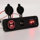 DC 12V Dual Usb Charger Car Cigarette Lighter Socket Lighter Adapter Outlet Volt Meterr DC 12V Dual Usb Charger Car Cigarette Lighter Socket Lighter Adapter Outlet Volt Meterr