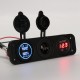 DC 12V Dual Usb Charger Car Cigarette Lighter Socket Lighter Adapter Outlet Volt Meterr DC 12V Dual Usb Charger Car Cigarette Lighter Socket Lighter Adapter Outlet Volt Meterr