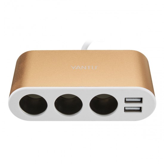Dual USB Port 3 Way Auto Car Charger Car Cigarette Lighter Socket Splitter Adapter Dual USB Port 3 Way Auto Car Charger Car Cigarette Lighter Socket Splitter Adapter