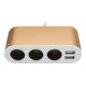 Dual USB Port 3 Way Auto Car Charger Car Cigarette Lighter Socket Splitter Adapter Dual USB Port 3 Way Auto Car Charger Car Cigarette Lighter Socket Splitter Adapter