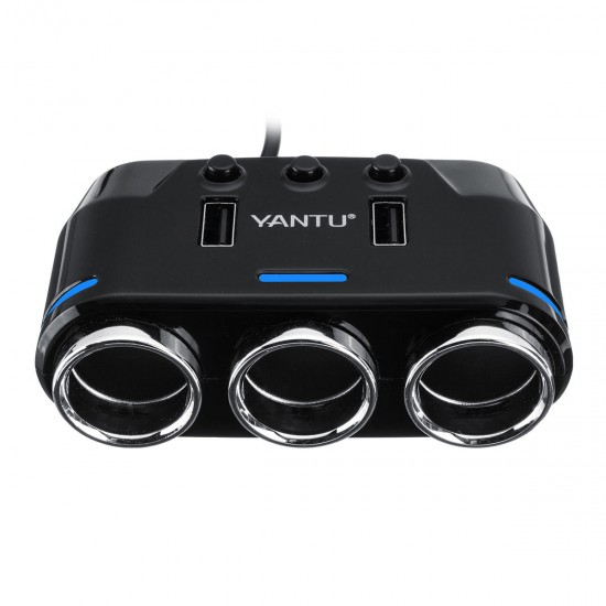 Dual USB Port 3Way Auto Car Charger Cigarette Lighter Socket DC 12V Plug Adapter Dual USB Port 3Way Auto Car Charger Cigarette Lighter Socket DC 12V Plug Adapter