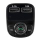 Dual Usb Car Charger MP3 Audio Player bluetooth Car Kit FM Transimittervs Hands Free Phone Charger