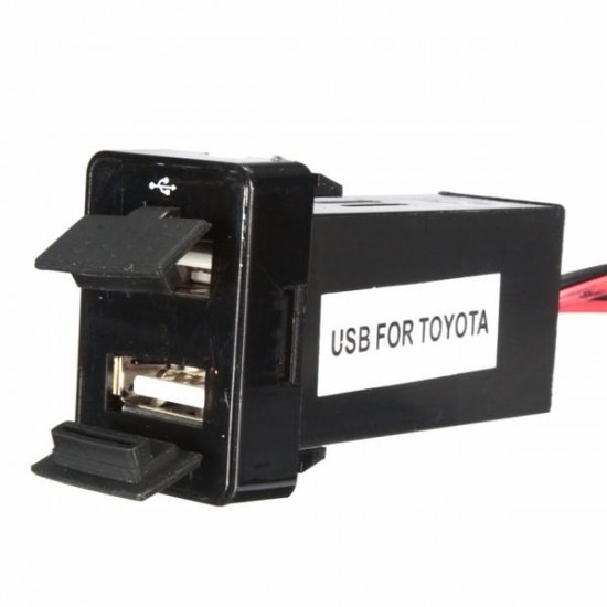 Dual Usb Charger Phone GPS MP3 For Toyota Prado 150 FJ Cruiser RAV4 Land Cruiser