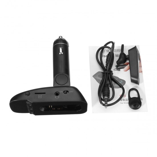 ER9 Wireless bluetooth Handsfree Auto Car FM Transmitter MP3 Player with Earphone ER9 Wireless bluetooth Handsfree Auto Car FM Transmitter MP3 Player with Earphone