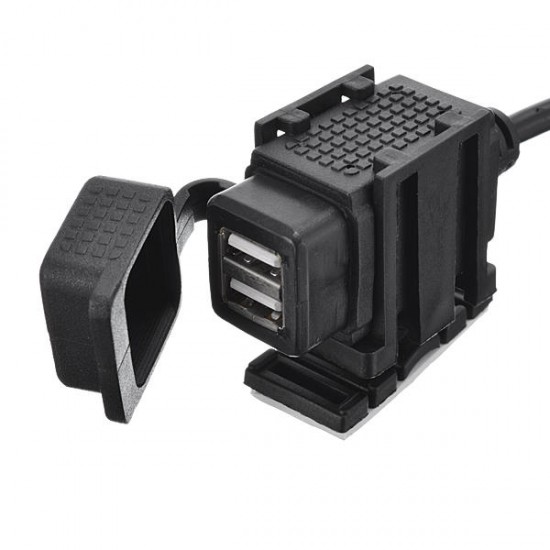 Europe Standard Car Motorcycle 12V-24V 2.1A Dual USB Charger Adaptor Europe Standard Car Motorcycle 12V-24V 2.1A Dual USB Charger Adaptor