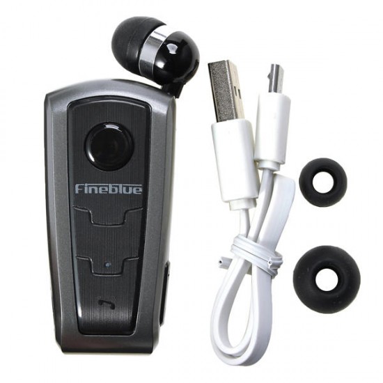 F910 Retractable 2-In-1 Wireless Mono Headset V4.0 Multimedia Headset