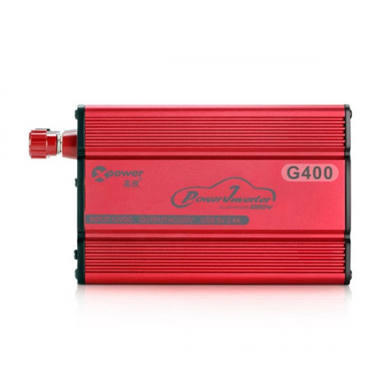 G400 Car Power Inverter Charger AC 220V 400W USB 2.1A G400 Car Power Inverter Charger AC 220V 400W USB 2.1A